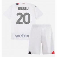 Camisa de time de futebol AC Milan Pierre Kalulu #20 Replicas 2º Equipamento Infantil 2023-24 Manga Curta (+ Calças curtas)